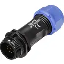 Connecteur de câble mâle, droit In Line 9 pôles 3 A 125 V/AC IP68 Weipu SP1311 / P 9 II