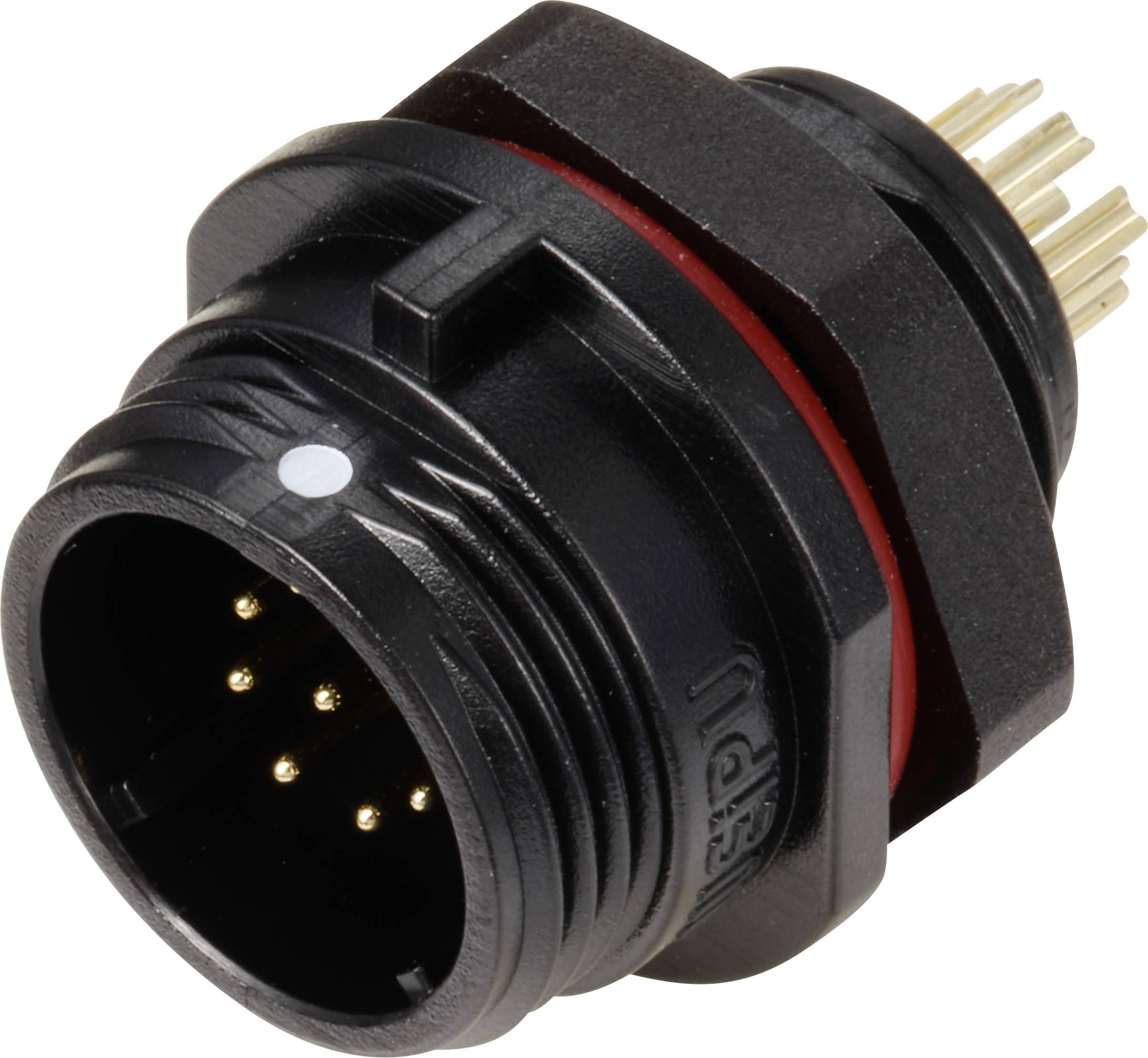 Connecteur pour montage en facade embase mâle pôles 3 A 125 V/AC IP68 Weipu SP1312 / P 9