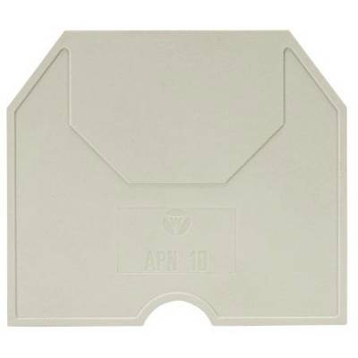 Couvercle en plastique gris avec un logo imprimé au centre et l'inscription 'APN 10' en dessous.