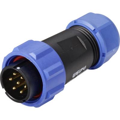 Connecteur de câble mâle, droit 7 pôles 15 A 500 V/AC IP68 Weipu SP2110 / P 7 II-0