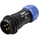 Connecteur de câble mâle, droit In Line 4 pôles 30 A 500 V/AC IP68 Weipu SP2111 / P 4 I