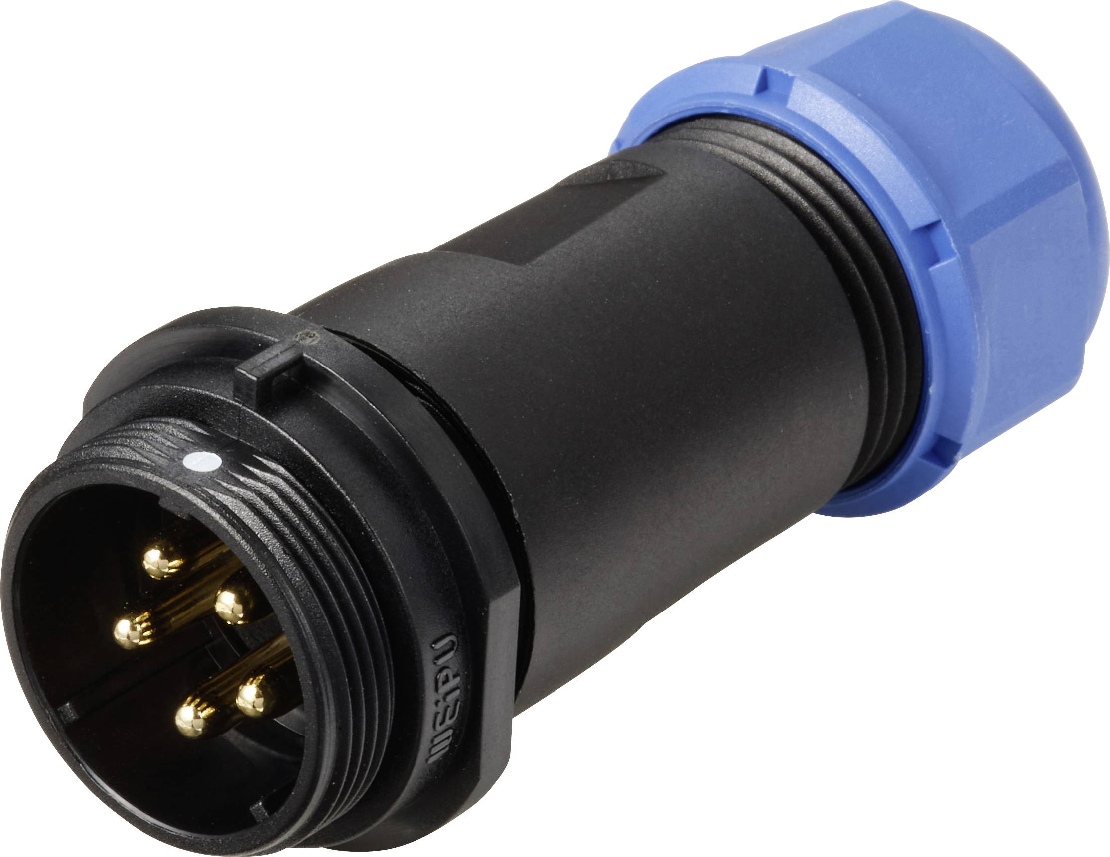 Connecteur de câble mâle, droit In Line 5 pôles 30 A 500 V/AC IP68 Weipu SP2111 / P 5 II-0