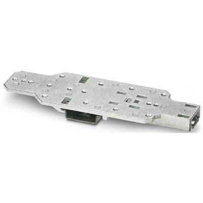 Rail métallique avec trous de fixation, adapté pour des applications de montage.