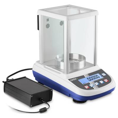 Balance de laboratoire électronique avec boîtier transparent et affichage numérique. Fournit des mesures précises pour les expériences scientifiques.