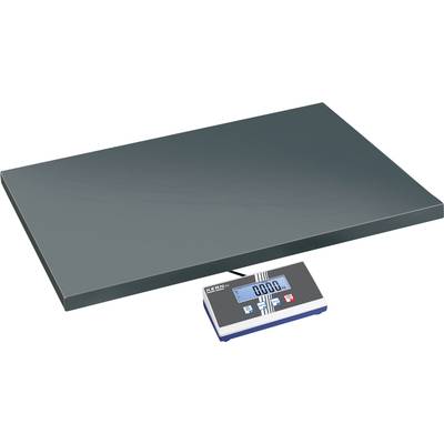 Grande balance numérique plate avec écran connecté, affichant '0,000 kg'. Adaptée pour peser de grands objets ou des animaux.