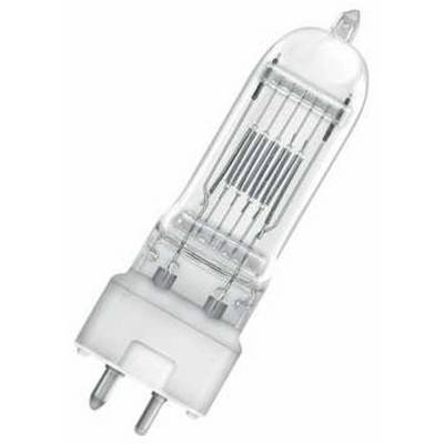 Ampoule à deux broches à la base, en verre transparent, révélant une structure de fil délicate.