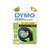 Une cassette d'étiquettes DYMO rechargeable, jaune, pour LetraTag LT, largeur 12 mm, longueur 4 m. Contient 60 % de matériaux recyclés.