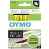DYMO 45808 Ruban d'étiquetage polyester Couleur de ruban: jaune Couleur de police: noir 19 mm 7 m