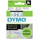 DYMO 45014 Ruban d'étiquetage polyester Couleur de ruban: blanc Couleur de police: bleu 12 mm 7 m