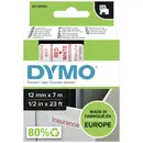 DYMO 45015 Ruban d'étiquetage polyester Couleur de ruban: blanc Couleur de police: rouge 12 mm 7 m
