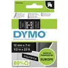 DYMO 45021 Ruban d'étiquetage Couleur de ruban: noir Couleur de police: blanc 12 mm 7 m