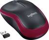 Souris optique Logitech M185 rouge