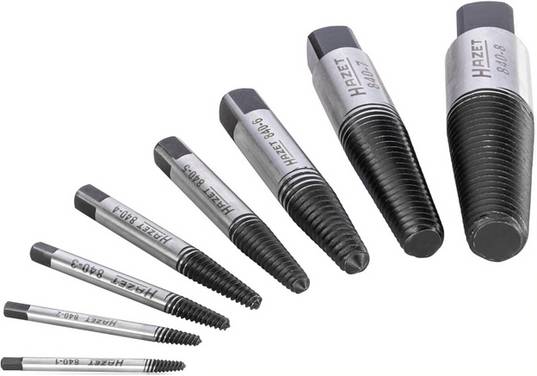Set d'extracteurs de vis 8 pièces Hazet 840/8  M3 - M45 1 set