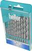Heller 17733 7 HSS Jeu de forets pour le métal 13 pièces 2 mm, 2.5 mm, 3 mm, 3.5 mm, 4 mm, 4.5 mm, 5 mm, 5.5 mm, 6 mm, 6.5 mm, 7 mm, 7.5 mm, 8 mm laminé au rouleau DIN 338 tige cylindrique 1 set