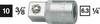 Hazet 858-1 858-1 Propulseur 1/4" (6.3 mm) 26.5 mm