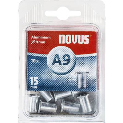 Novus 106440900 Ecrou à sertir en aveugle (Ø x L) 9 mm x 15 mm M6 aluminium  aluminium 10 pc(s) - Conrad Electronic France
