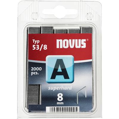 Agrafes à fil fin type 53/8 2000 Pces Novus-0