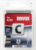 Agrafes à dos fin Novus C4/23 1100Pces