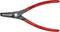 Pince Knipex rouge et noire, modèle 49 21 A31, d'une longueur de 40 à 100 mm, fabriquée en Allemagne.