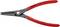 Pince multifonction Knipex rouge en métal et plastique, adaptée pour saisir et couper, avec l'inscription 'Made in Germany'.