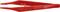 Pince en plastique rouge avec poignée striée et l'inscription 'KNIPEX 92 68 84 Plastic' sur le côté.