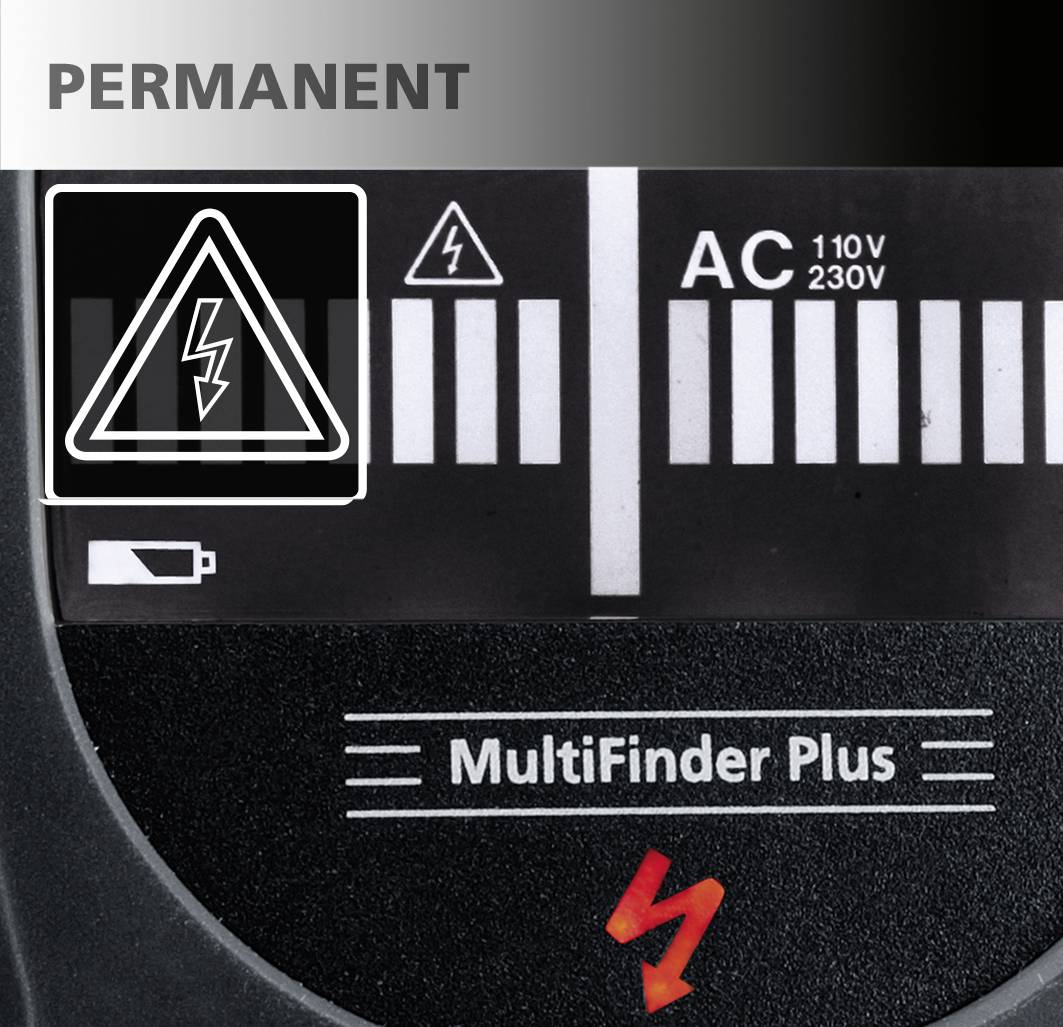 Laserliner Scanner mural MultiFinder Plus 080.965A Profondeur de détection (max.) 100 mm convient pour bois, métal ferre-1