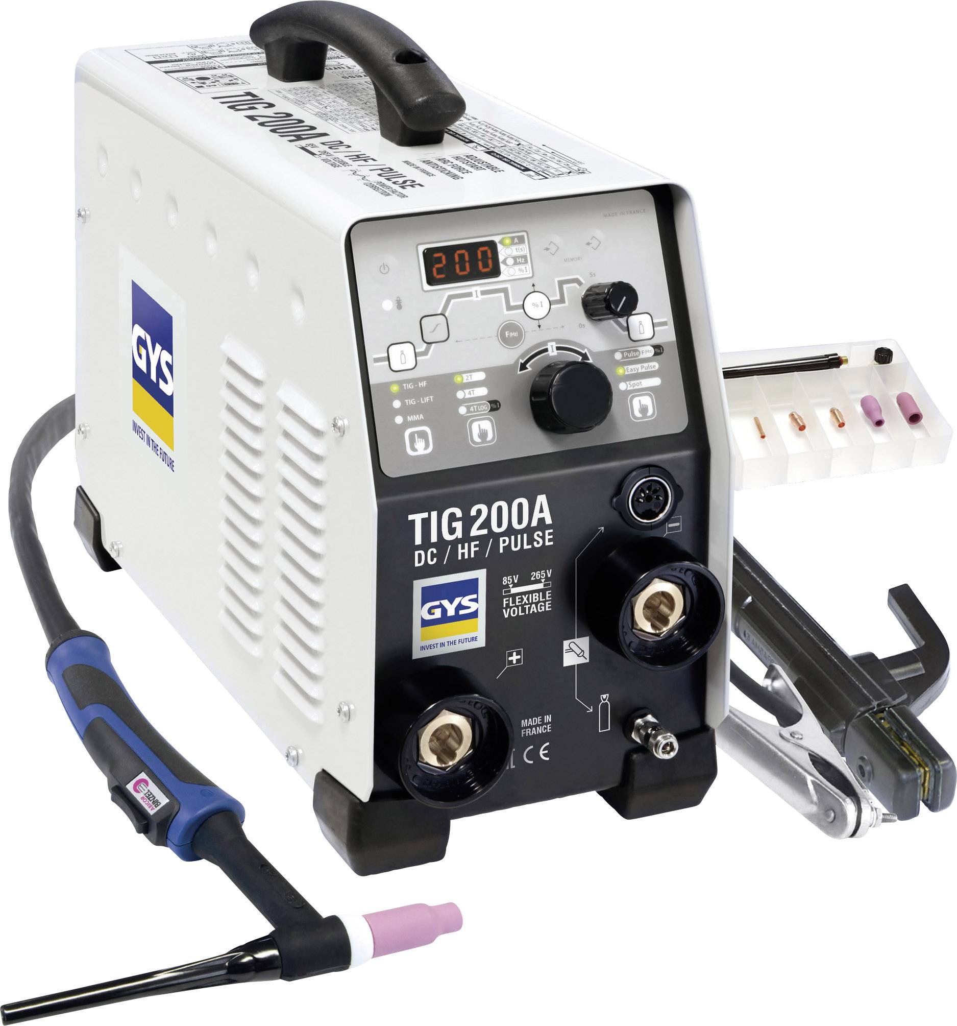 Poste de soudage Inverter avec accessoires GYS TIG 200 011540 5 - 200 A 1 pc(s)