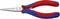 Pince coupante rouge et bleue de Knipex, modèle numéro 35 52 145, adaptée aux travaux précis en installation électrique.
