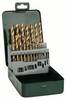 Bosch Accessories 2607019437 HSS Jeu de forets pour le métal 19 pièces 1 mm, 1.5 mm, 2 mm, 2.5 mm, 3 mm, 3.5 mm, 4 mm, 4.5 mm, 5 mm, 5.5 mm, 6 mm, 6.5 mm, 7 mm, 7.5 mm, 8 mm, 8.5 mm, 9 mm, 9.5 mm, 10 mm TiN DIN 338 tige cylindrique 1 set