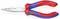 Une pince rouge et bleue de la marque Knipex, numéro de modèle 13 05 160. Convient pour des câbles de section comprise entre 0,5 et 1,5 mm².