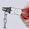 Knipex 22 01 125 pour l'électronique et la mécanique de précision Pince à bouts ronds droite Acier magnétique Chrome-Vanadium 125 mm
