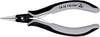 Knipex 34 32 130 ESD antistatique (ESD) Pince à bouts ronds droite Acier Chrome-Vanadium pour roulement à billes 135 mm