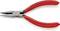 Pince coupante rouge avec inscription « KNIPEX 3/21 125 Germany Chrome-Vanadium » sur les poignées, adaptée aux travaux artisanaux précis.