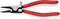 Pince à circlips rouge de KNIPEX, adaptée aux circlips de 3-6 mm. Poignées rembourrées pour une meilleure prise en main.