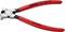 Pince coupante rouge de Knipex, adaptée pour la coupe de plastique. Numéro de modèle 72 21 160, fabriquée en Allemagne.