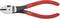 Pince avec poignées rouges et élément principal noir, portant l'inscription 'KNIPEX' et le numéro de modèle. Adaptée pour couper des fils jusqu'à 2,0 mm.