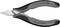 Une pince coupante latérale noire portant l'inscription 'Knipex' et 'Cu max. Ø 0,8', adaptée aux travaux électriques de précision.