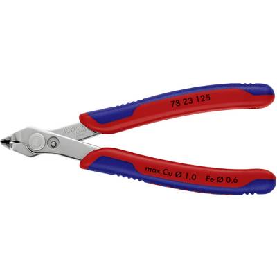 Coupe-câbles bleu et rouge portant l'inscription 'max. Cu Ø 1,0 Fe Ø 0,6', adaptés pour couper du cuivre et du fer jusqu'aux diamètres indiqués.