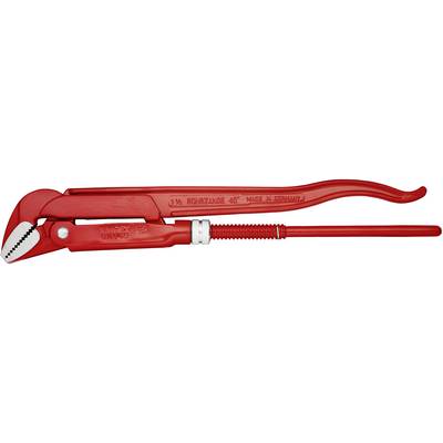 Pince à tube rouge à poignée réglable, adaptée pour saisir et faire tourner des tuyaux.