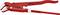 Une pince à ajustement rouge de la marque Knipex avec des mâchoires striées et une poignée rotative permettant de régler l'écartement.