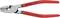 Une pince coupe-câbles rouge de la marque KNIPEX, adaptée pour couper des câbles d'un diamètre de 0,5-6 mm².