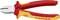 Pince isolante rouge et jaune portant l'inscription 'KNIPEX', adaptée aux travaux jusqu'à 1000V, fabriquée en Allemagne.