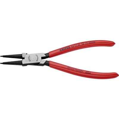 Pince à circlips KNIPEX en acier chrome-vanadium, adaptée pour des anneaux de 19-60 mm. Nom de marque et matériau reconnaissables sur les poignées.