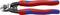 Pince coupante latérale avec poignées rouge et bleu, marque 'KNIPEX', adaptée pour couper des fils jusqu'à 2,5 mm de diamètre.