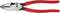 Pince multiprise rouge avec poignées noires portant l'inscription 'Knipex 02 11 240'. Convient aux applications artisanales.