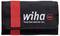 Sacoche à outils noire avec bande rouge, logo Wiha et inscription 'Tools that work for you' en blanc, bordure rouge.