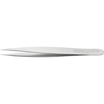 Pince à épiler en acier inoxydable avec l'inscription 'KNIPEX 92 22 05 Stainless Steel' sur un côté.