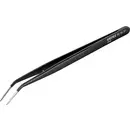 Knipex 92 34 37 Pince brucelle de précision pointue, courbée à 45° 155 mm
