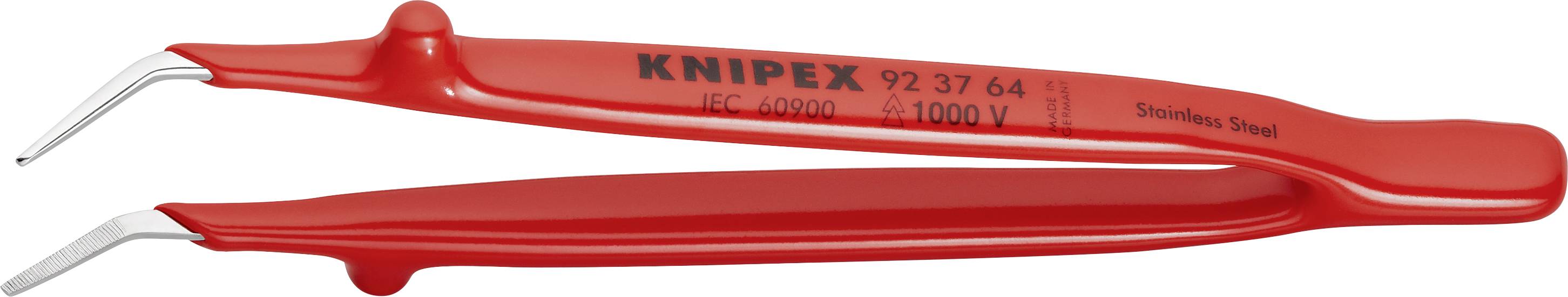 Pince à dénuder VDE à lames courbées, adaptée aux travaux sur des conducteurs sous tension jusqu'à 1000V.