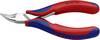 Knipex 35 42 115 SB pour l'électronique et la mécanique de précision Pince plate à becs ronds coudée à 45° Acier à outils 115 mm
